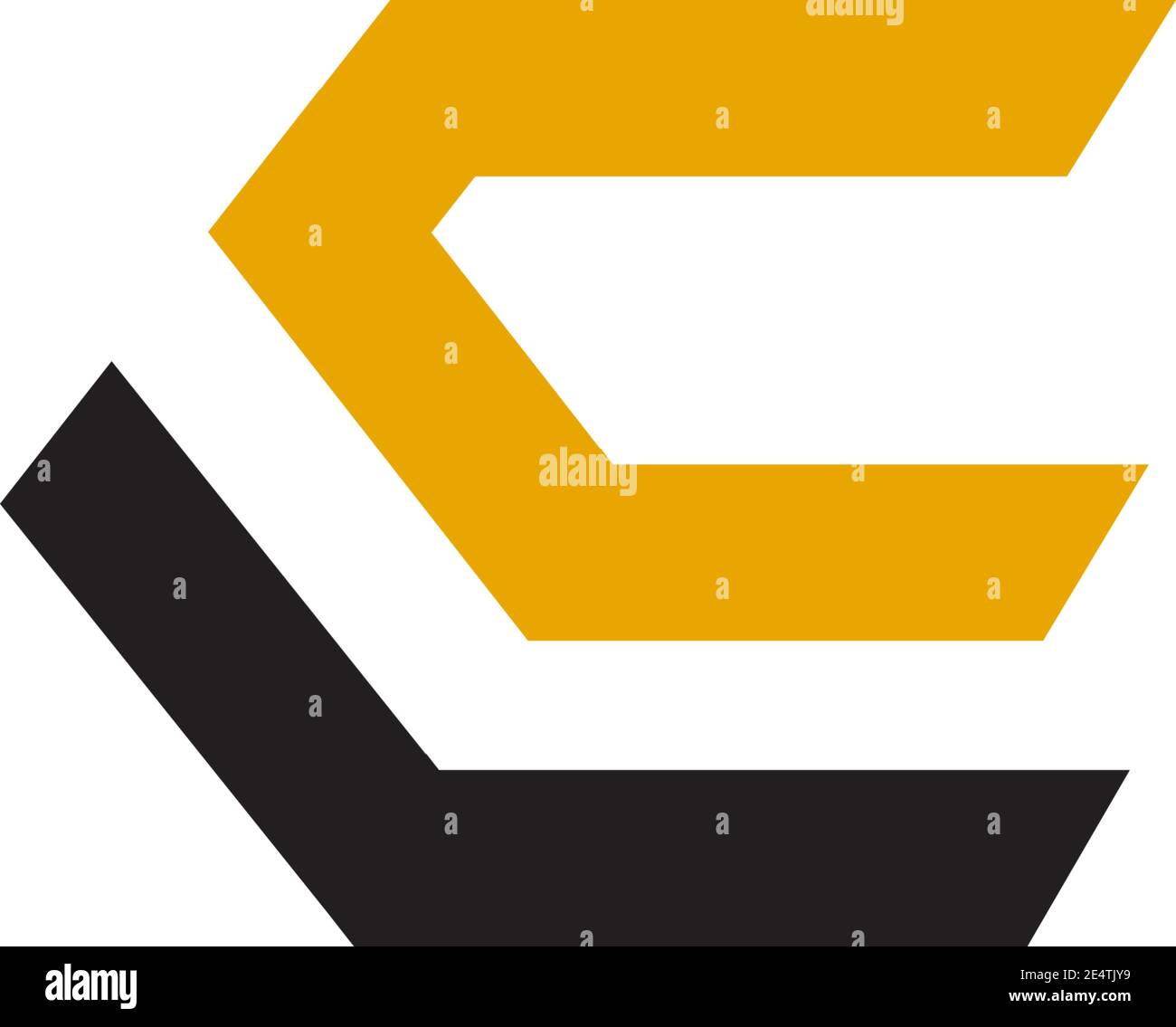E letter initial icon logo design inspiration vector template Stock ...