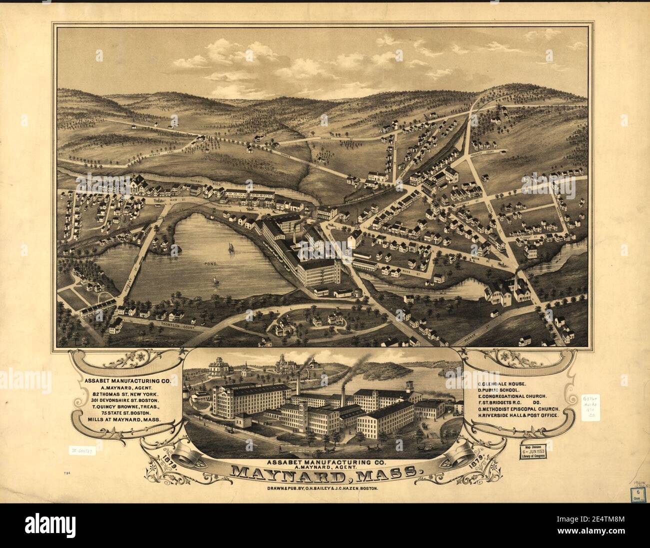 Maynard Mass 1879 Stock Photo Alamy