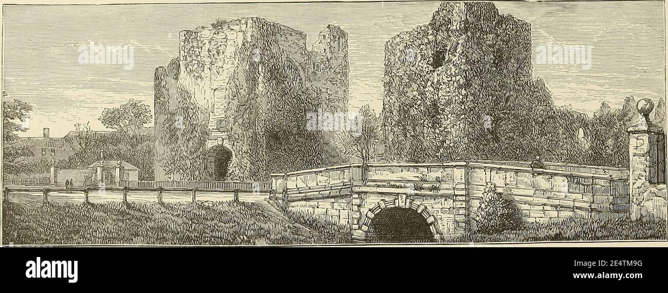Maynooth Castle 1885. Stock Photo