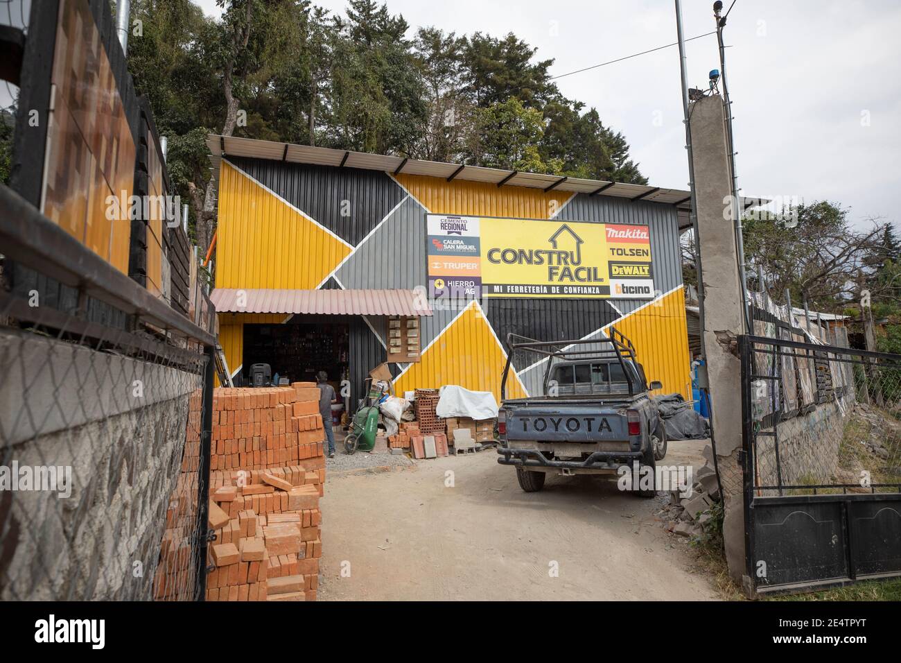 Hardware store in San Marcos la Laguna, Guatemala, Central America. Stock Photo