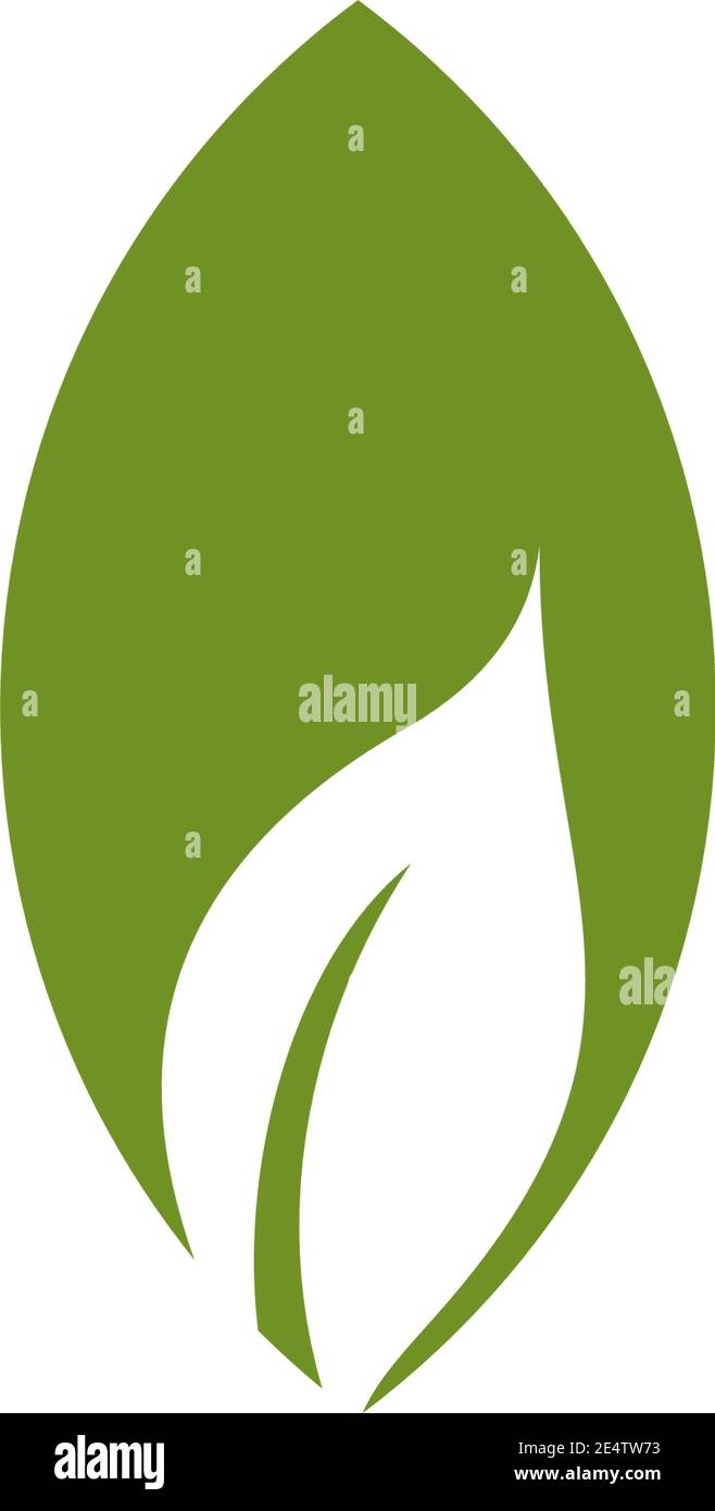 Leaf icon logo design inspiration vector template Stock Vector Image ...