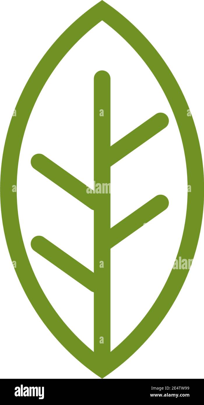 Leaf icon logo design inspiration vector template Stock Vector Image ...
