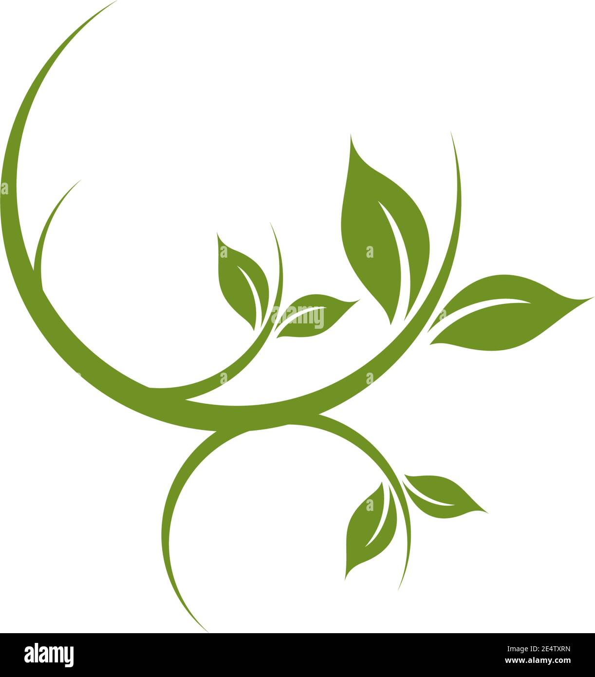 Leaf icon logo design inspiration vector template Stock Vector Image ...