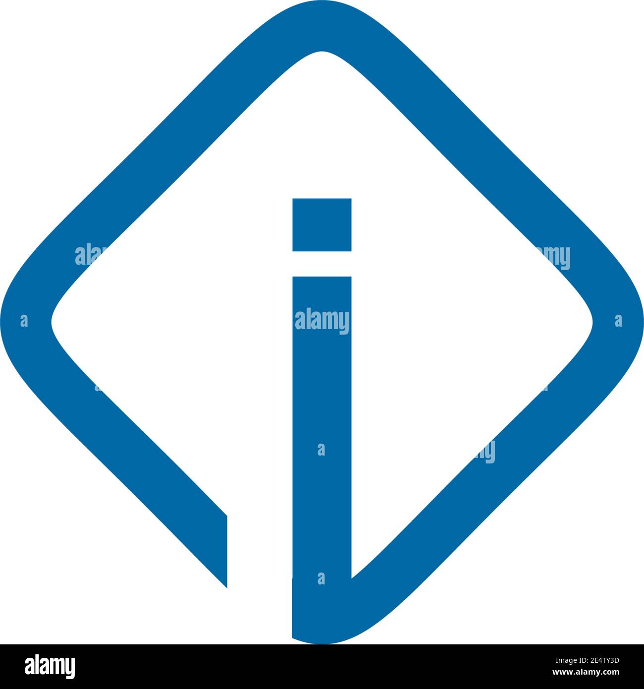 I letter initial icon logo design inspiration vector template Stock