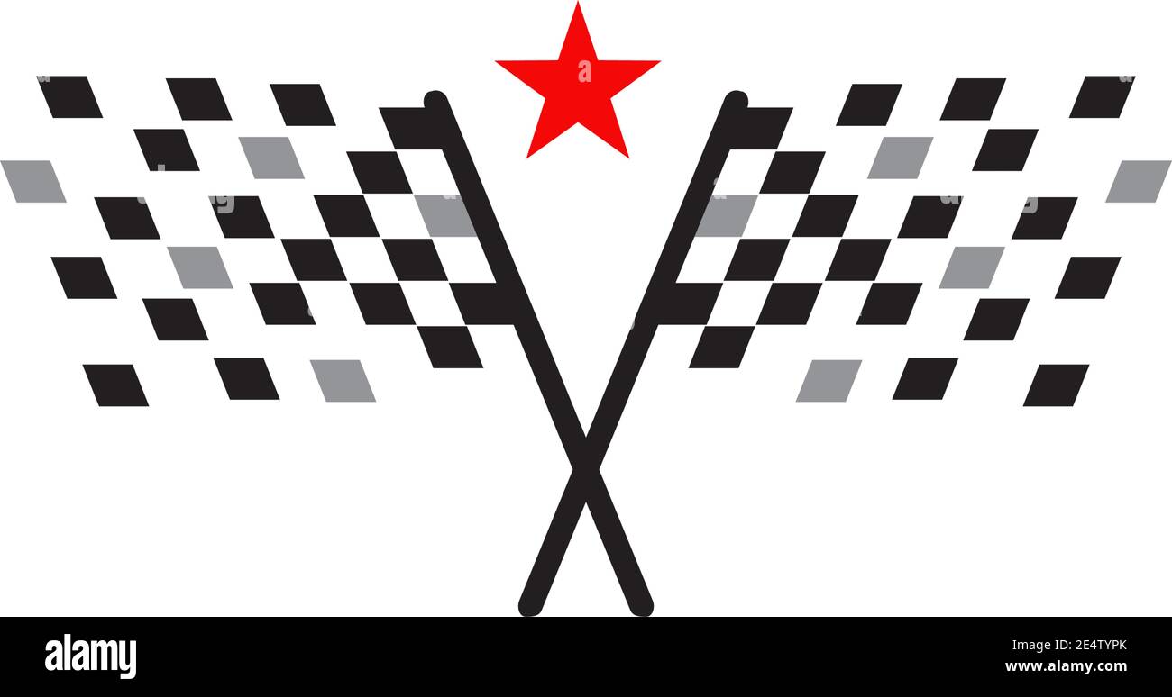 Race flag icon logo design inspiration vector template Stock Vector ...