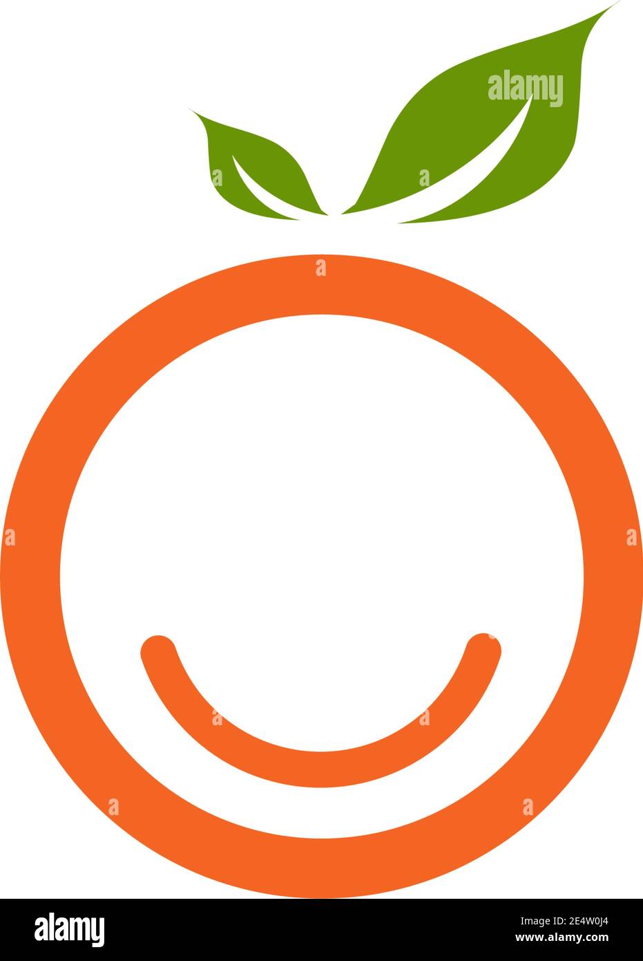 Orange fruit icon logo design vector template Stock Vector Image & Art ...