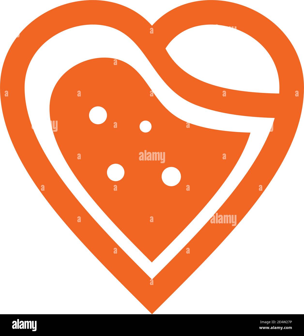 Orange fruit icon logo design vector template Stock Vector