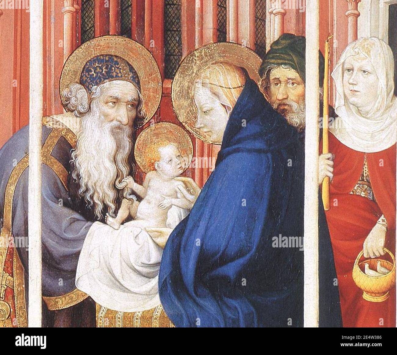 Melchior Broederlam - The Presentation of Christ (detail) Stock Photo