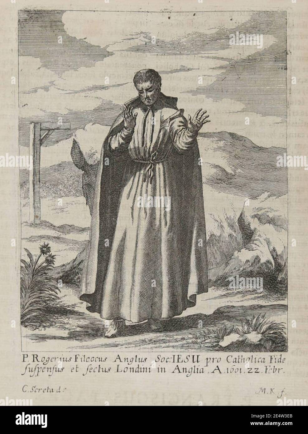 Melchior küsel-rogelio filcock. Stock Photo