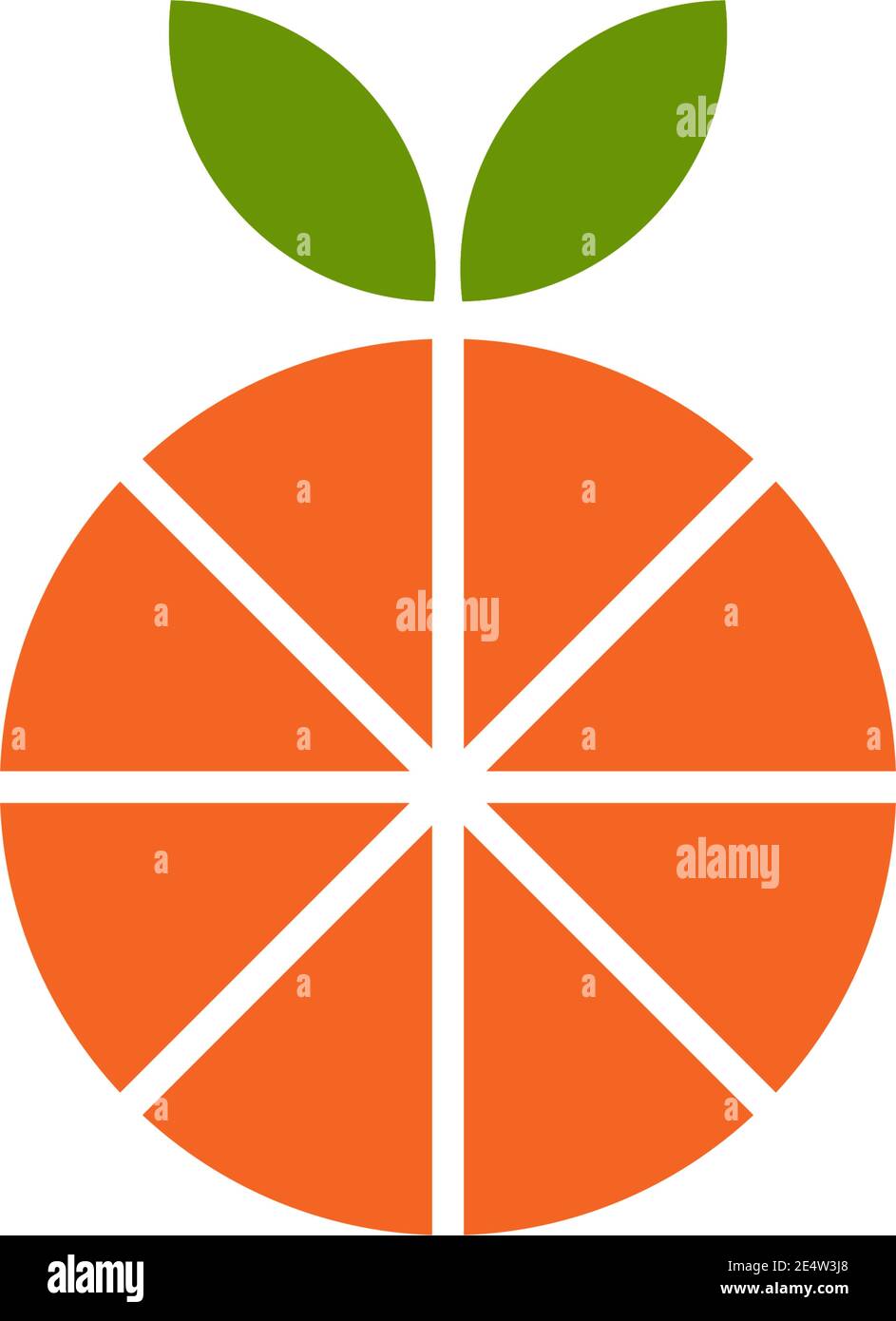 Orange fruit icon logo design vector template Stock Vector Image & Art ...