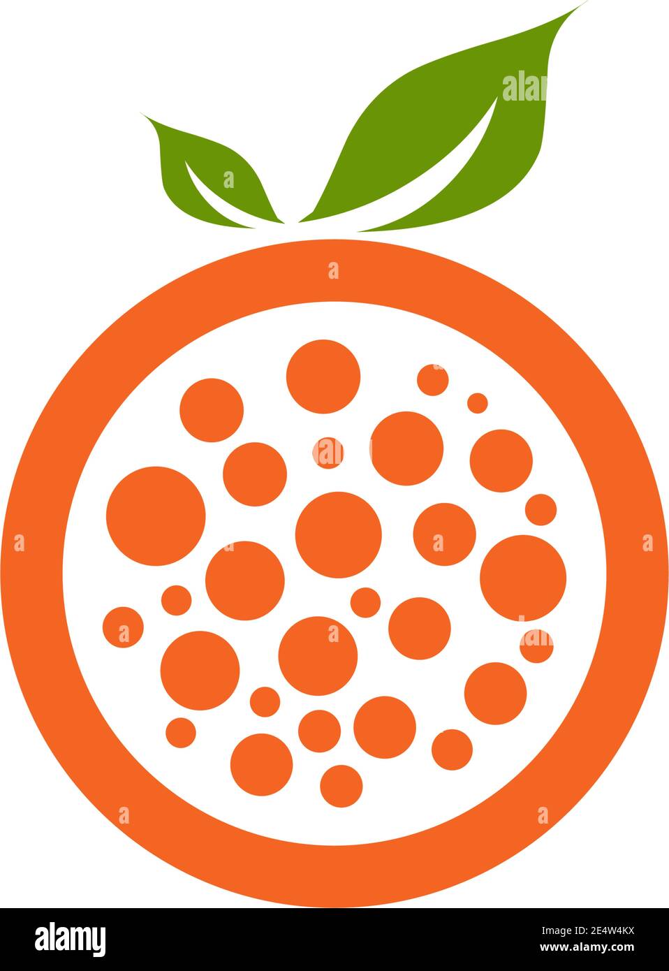 Orange fruit icon logo design vector template Stock Vector Image & Art ...