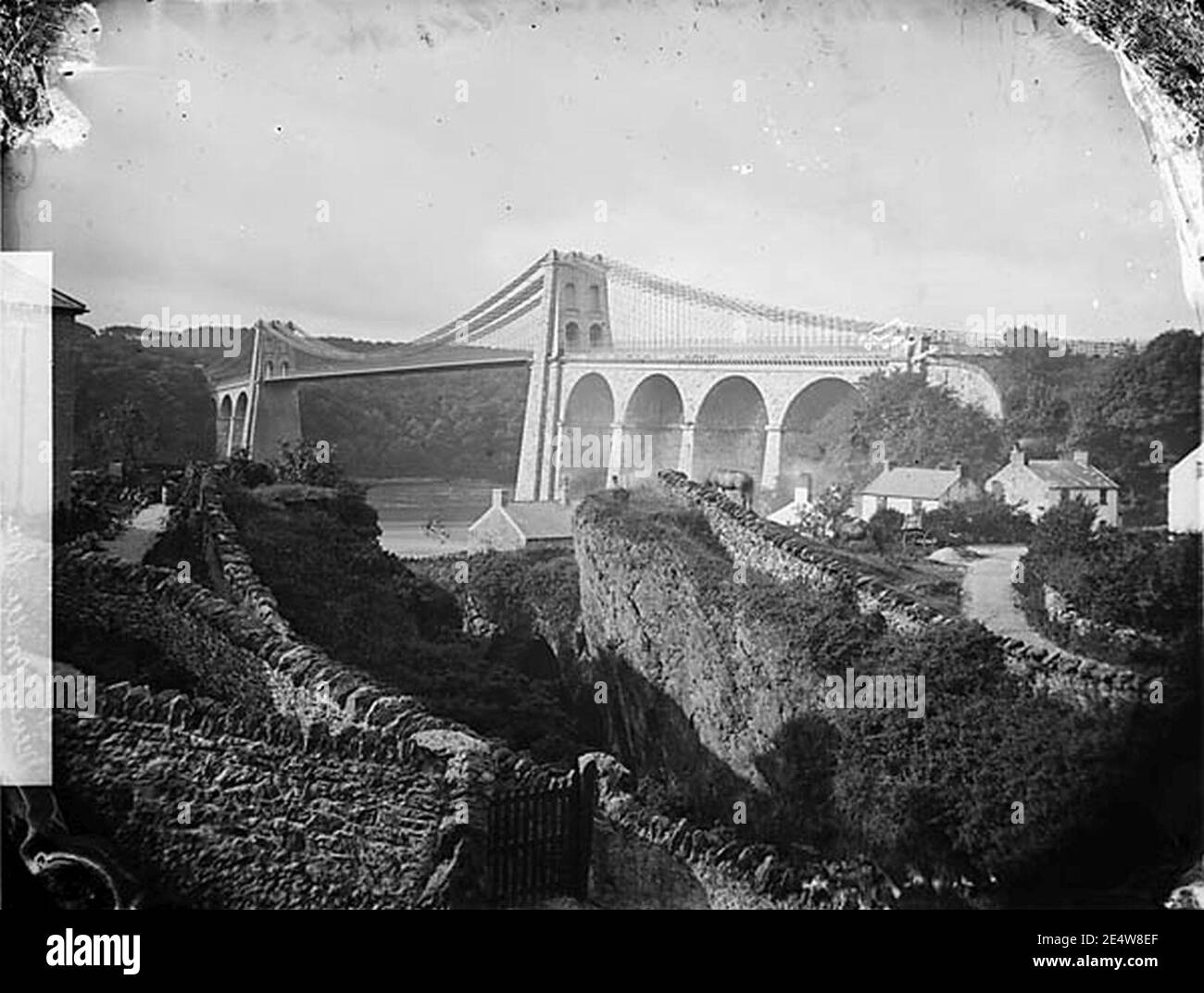 Menai bridge Black and White Stock Photos & Images Alamy