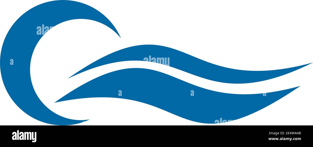 Wave icon logo design inspiration vector template Stock Vector Image ...