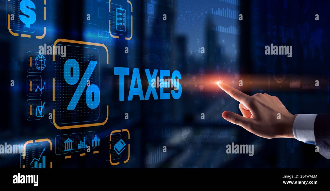 Concept of taxes paid by individuals and corporations such as VAT