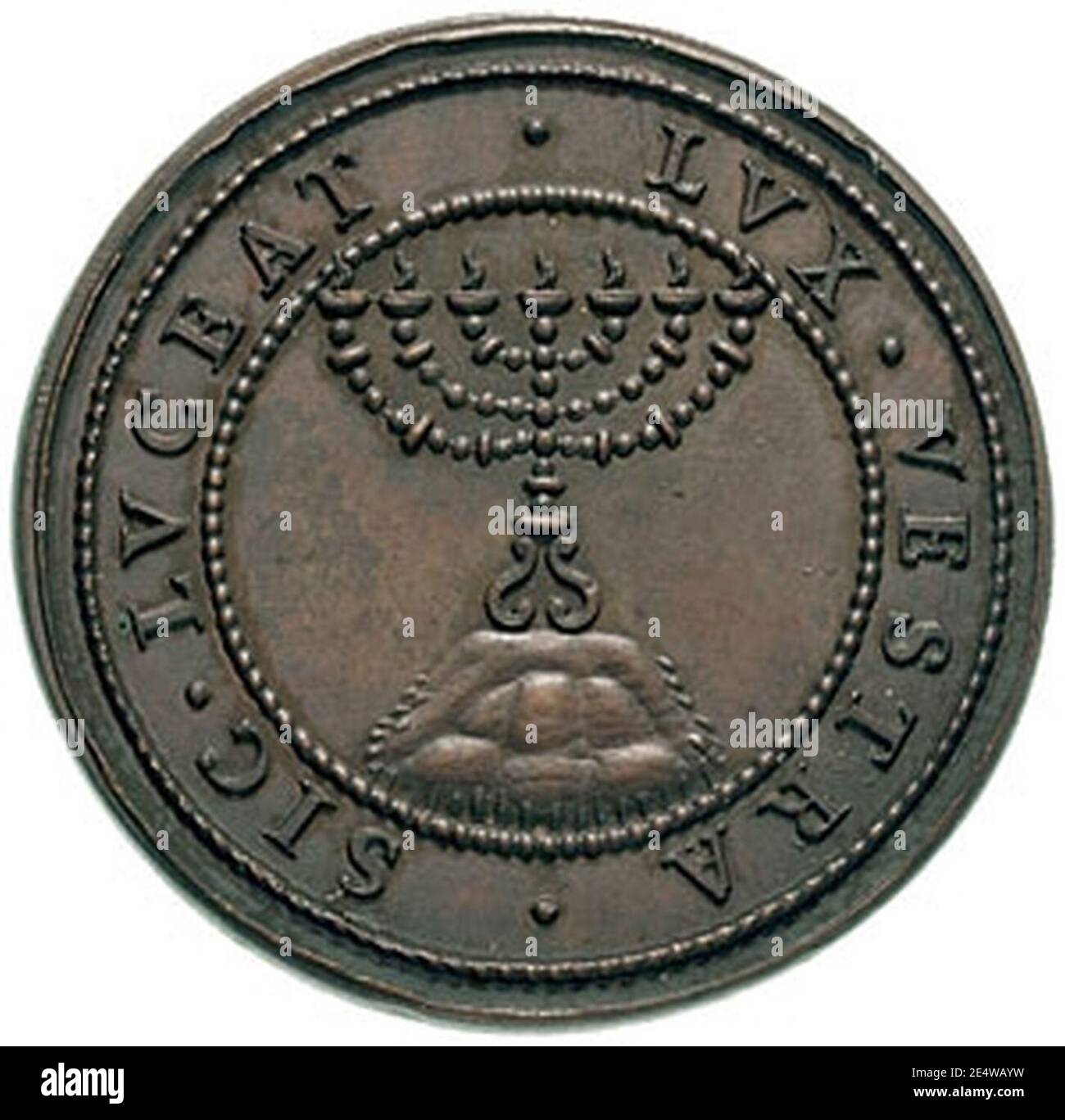 Menorah (Temple) Temple vessels Vatican 1590 Stock Photo Alamy