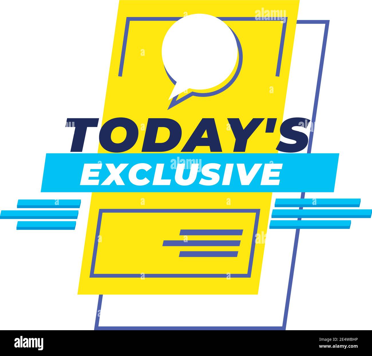 todays exclusive news banner with bubble design, Technology channel