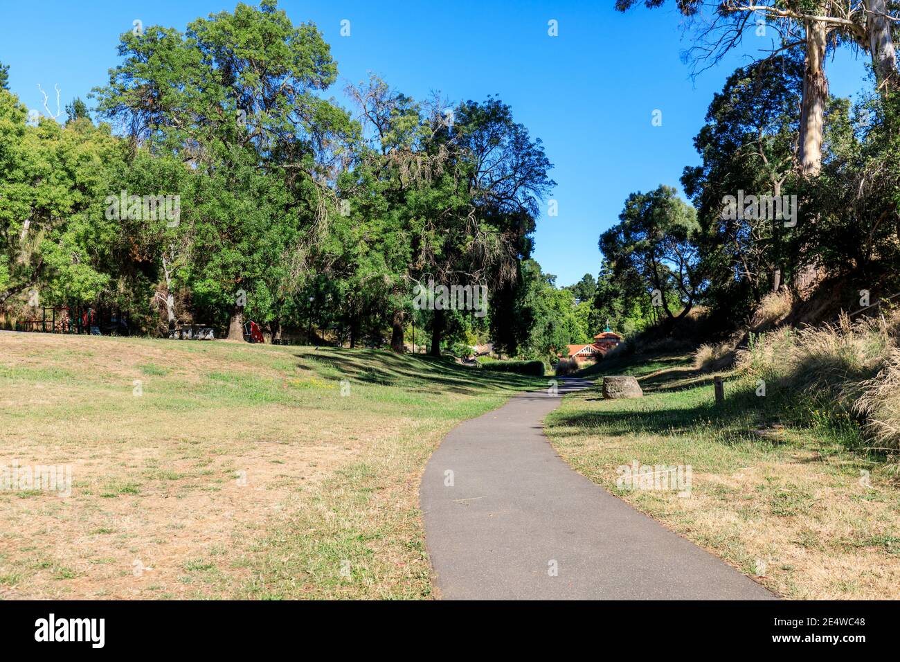 Hepburn Mineral Springs Reserve and walking trails, Hepburn Springs, Victoria, Australia Stock Photo