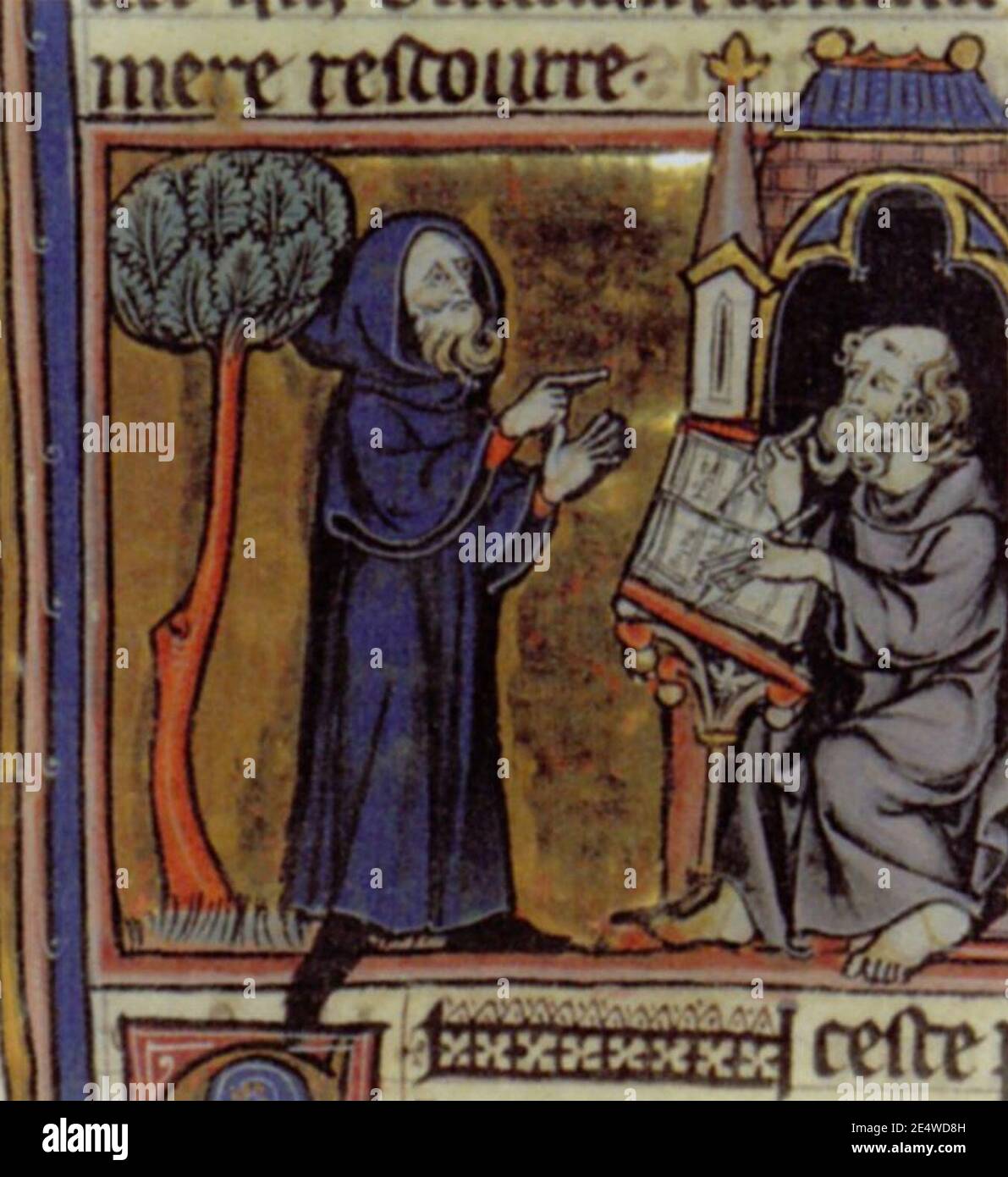 Merlin (illustration from middle ages Stock Photo - Alamy