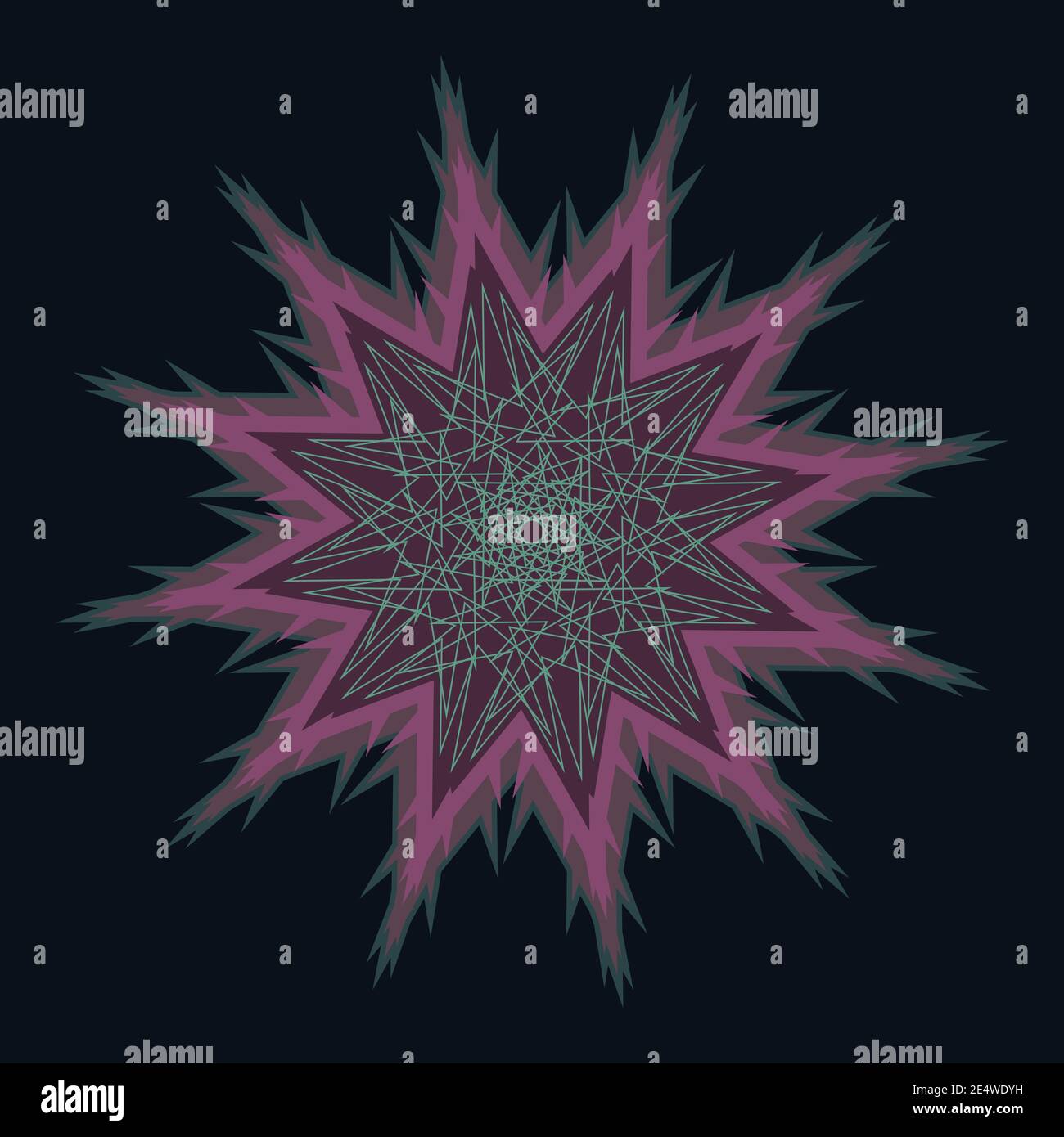 An abstract retro star shape background image. Stock Vector