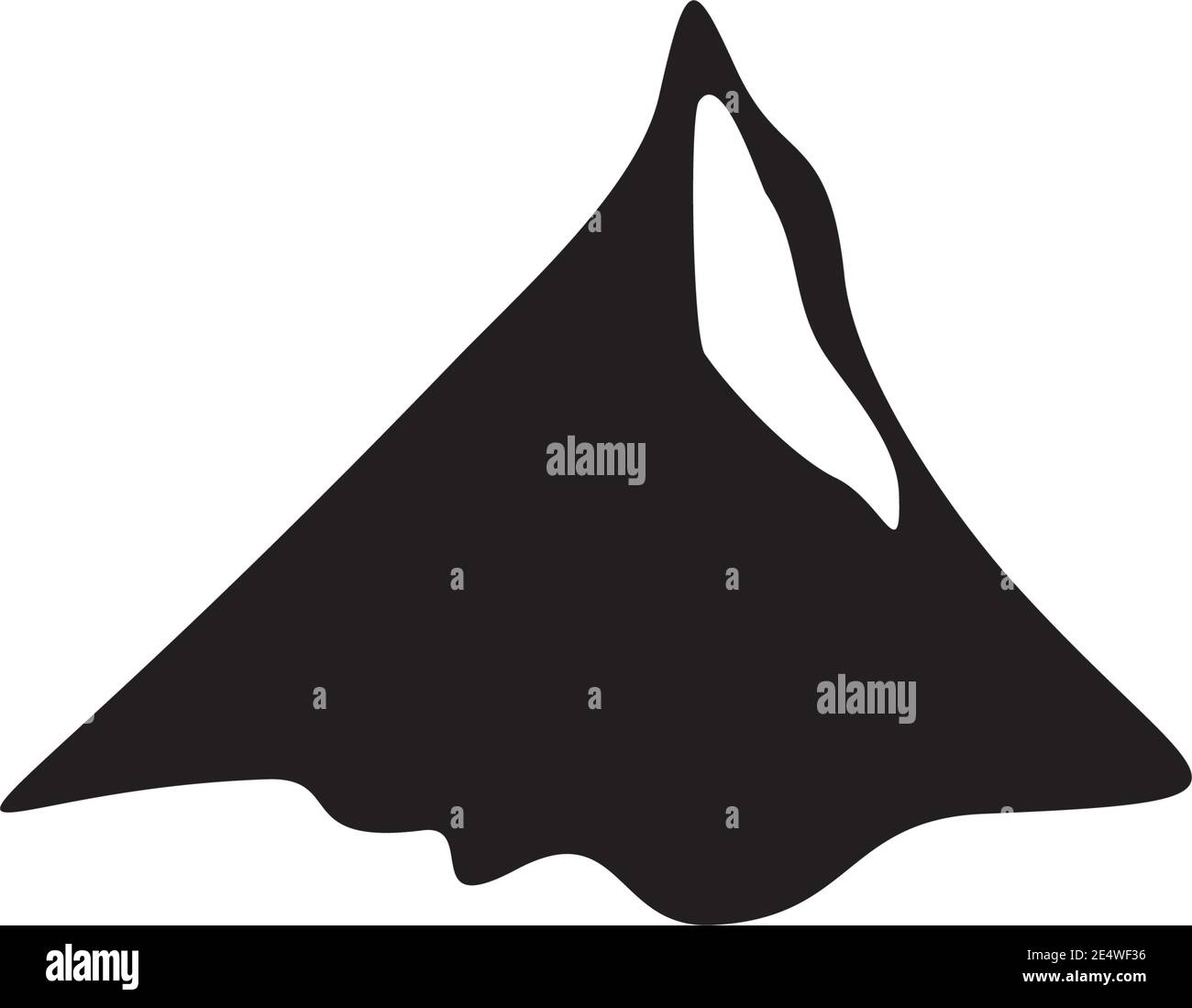 Mountain icon logo design vector illustration template Stock Vector