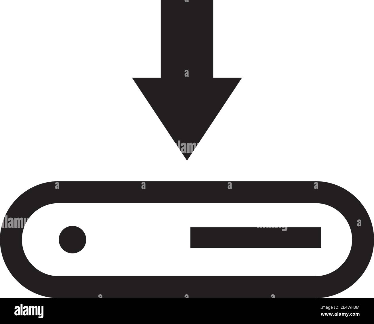 Download icon logo design vector illustration template Stock Vector