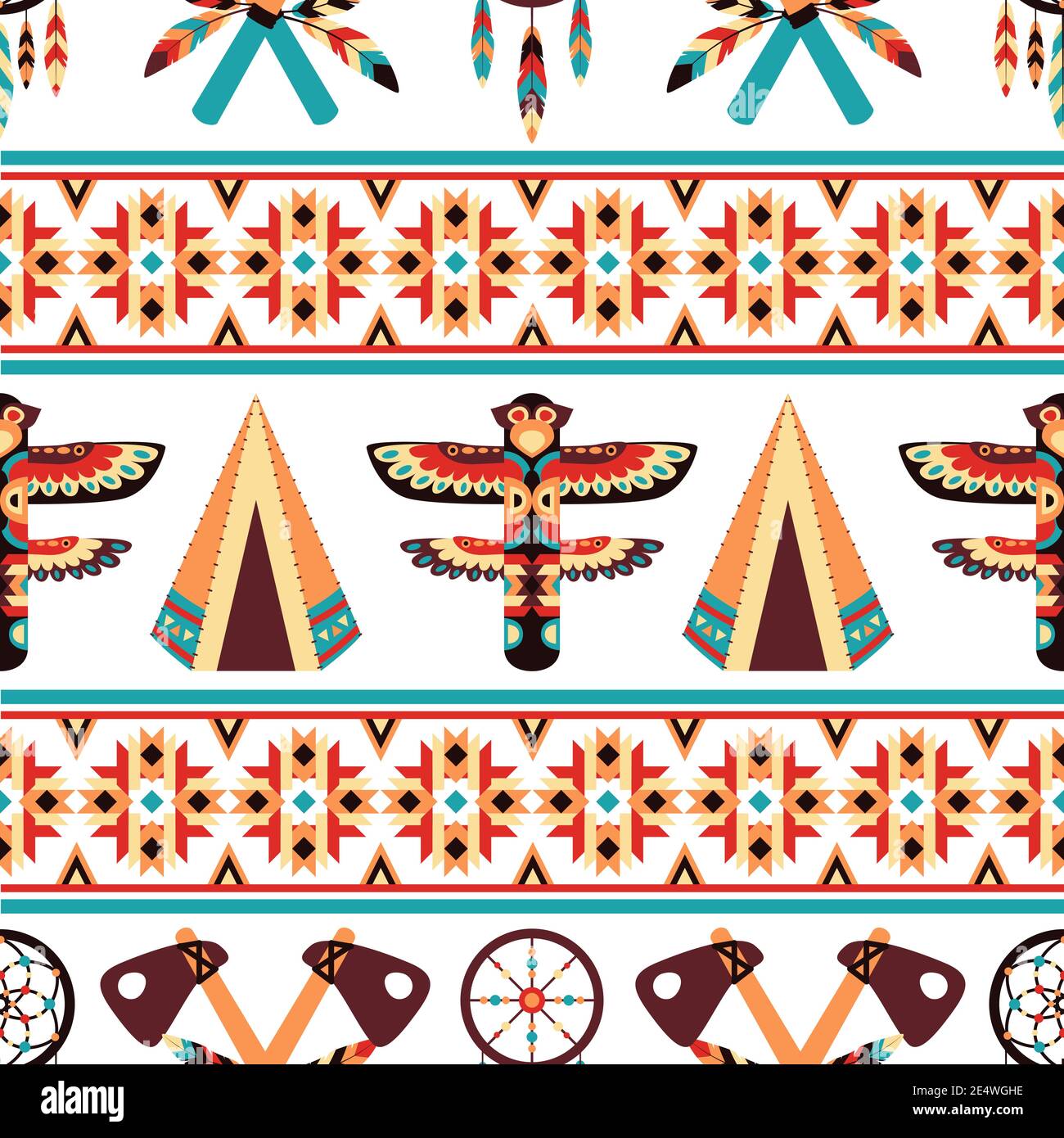 native american indian border designs