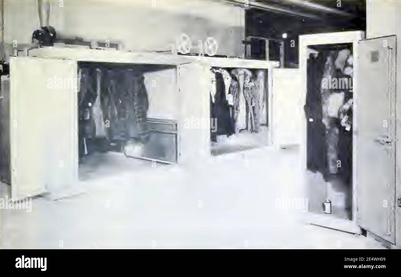 Metal vaults for storing fur coats (1955 Stock Photo Alamy