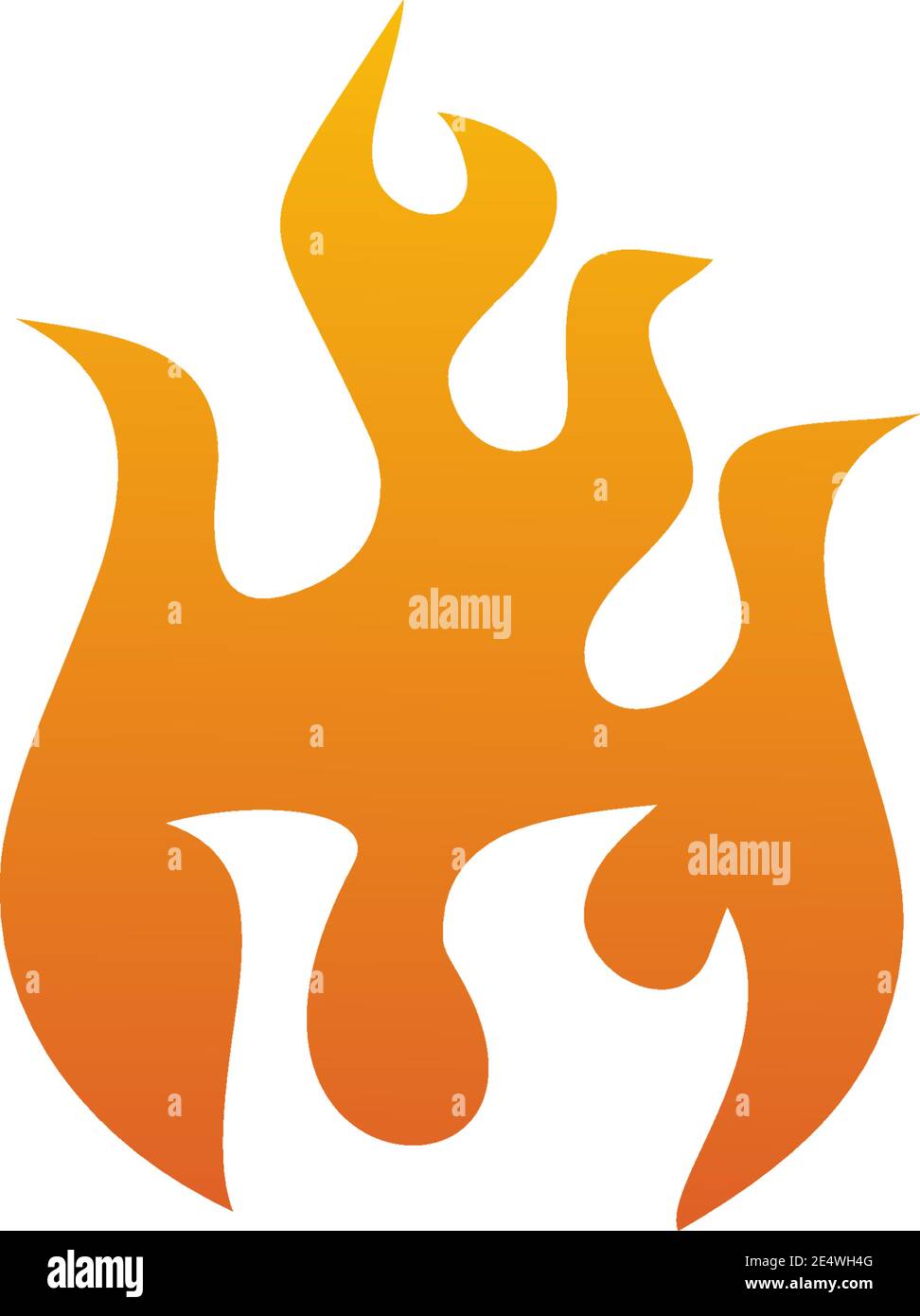 Fire illustration logo design inspiration vector template Stock Vector ...