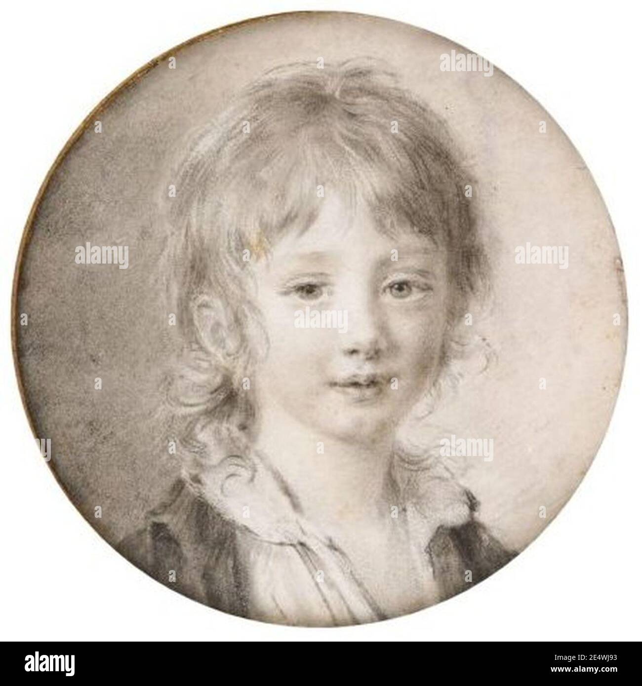 Portrait of Armand Henri Louis Jacob Tronchin by Firmin Massot. Stock Photo