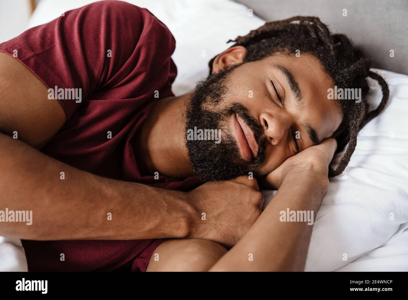 Happy african american man with 