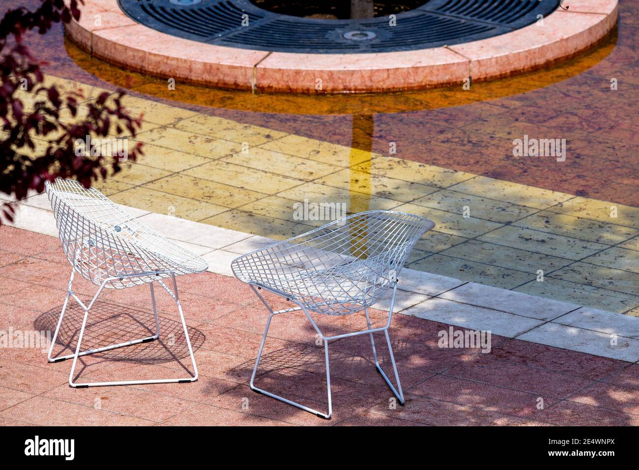 Two wicker chairs stand hi-res stock photography and images - Alamy