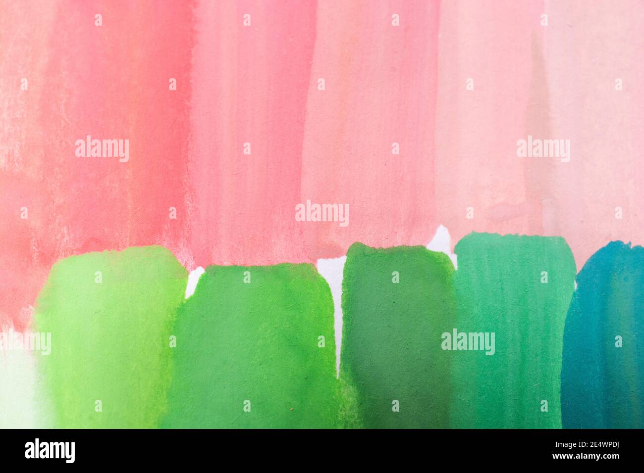 Color grunge brushes. Watercolor paint linear strokes for highlighting, spectrum design bright