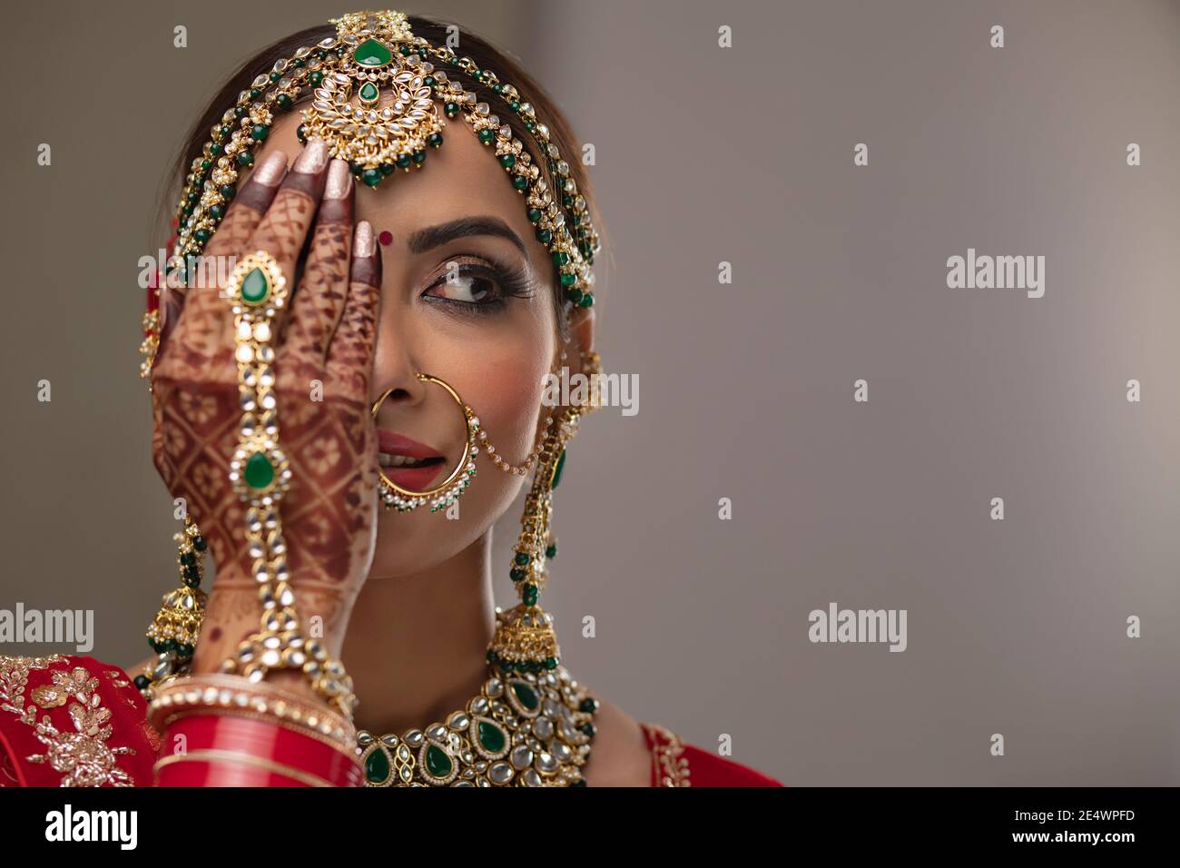 Beautiful Indian Bride Stock Photo