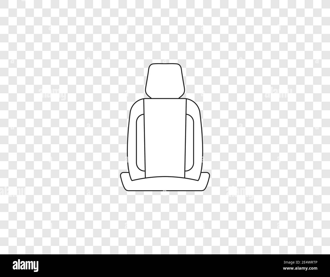 Car seat, safety icon. Vector illustration, flat design. Stock Vector
