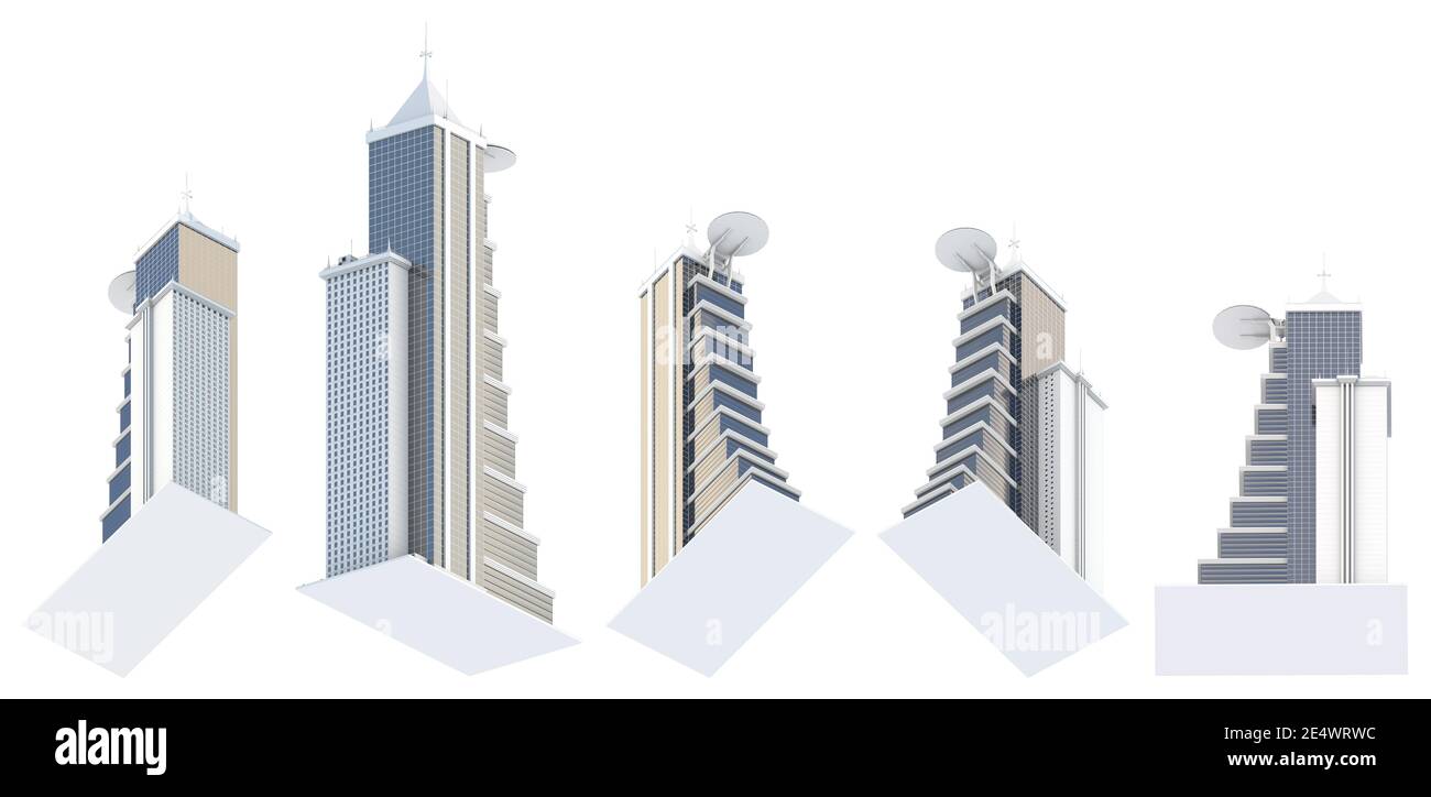 Sky tower/high rise building architectural renderings