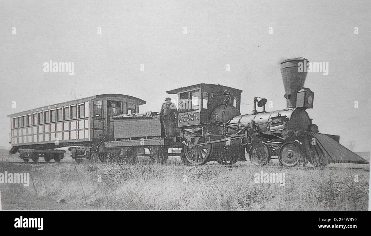 Galena & Chicago Union Railroad Pioneer 1852 Stock Photo