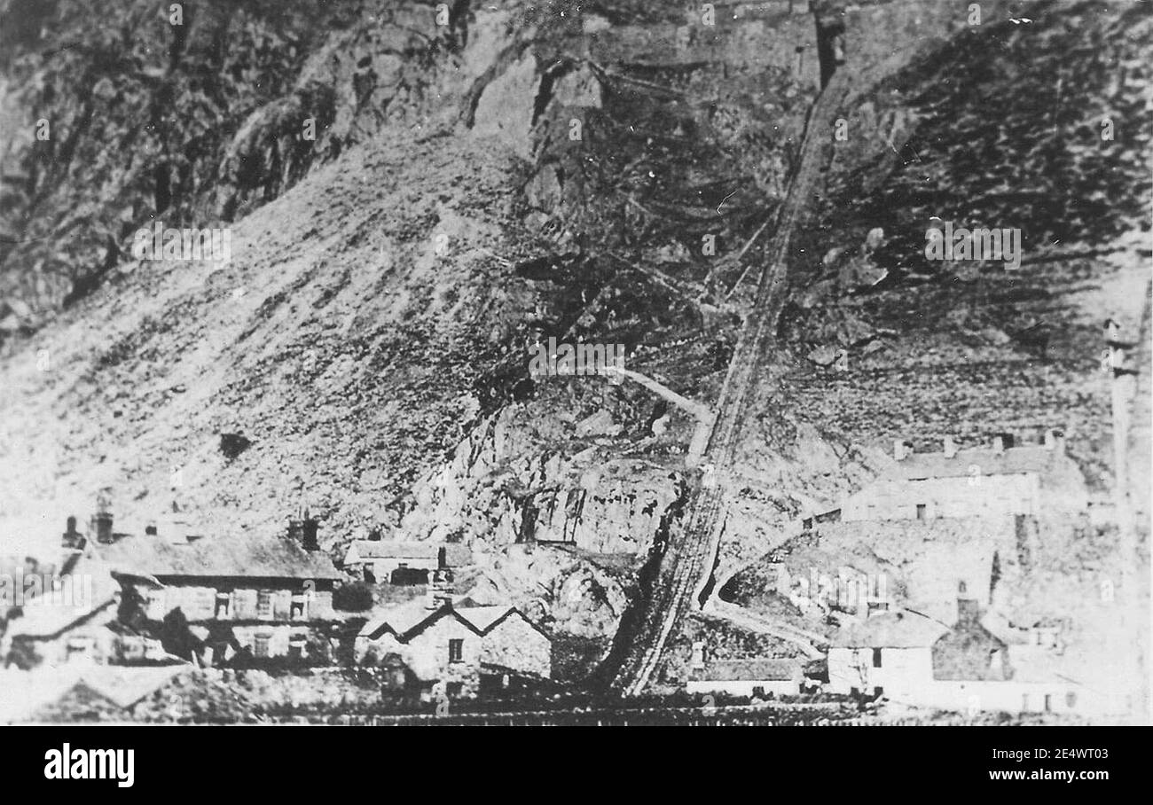 The 1839 incline connecting Holland's Quarry Stock Photo Alamy