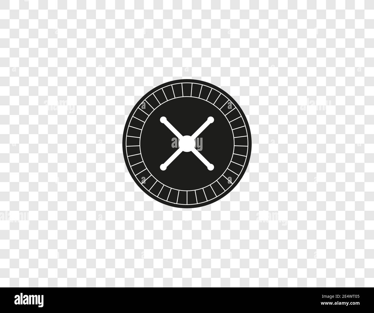 Casino, roulette, spin icon. Vector illustration, flat design. Stock Vector