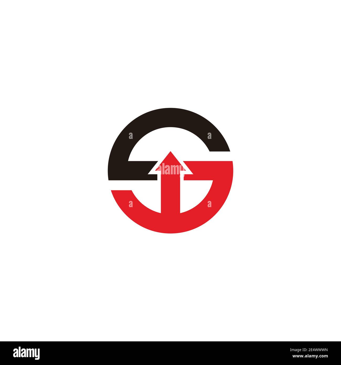 letter s motion arrow up geometric design logo vector Stock Vector ...