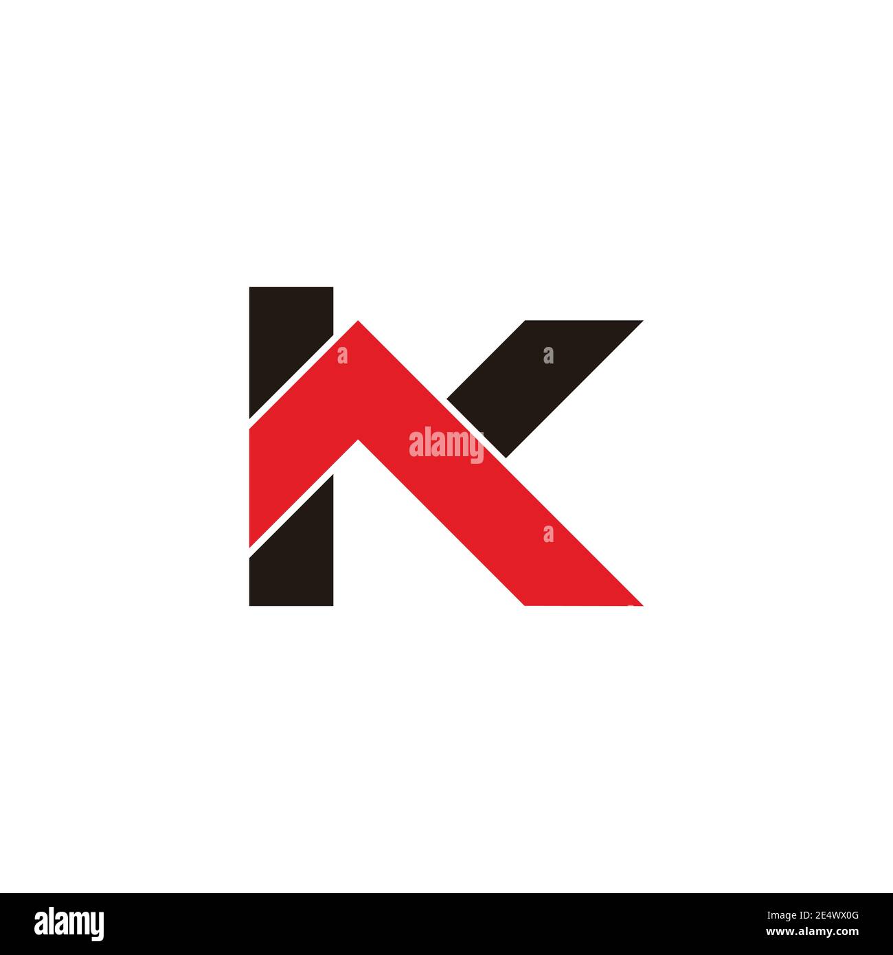 abstract letter k arrows up symbol logo vector Stock Vector Image & Art ...