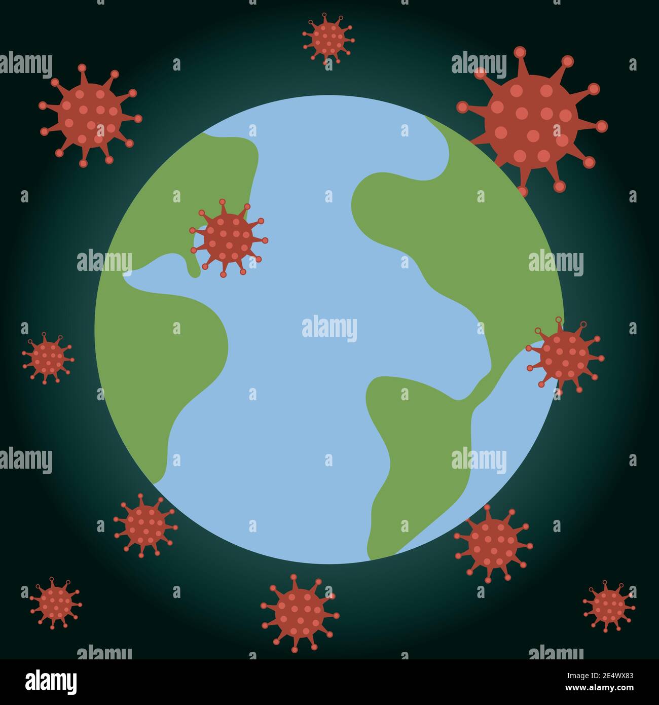 covid 19 coronavirus world map crisis outbreak vector illustration ...