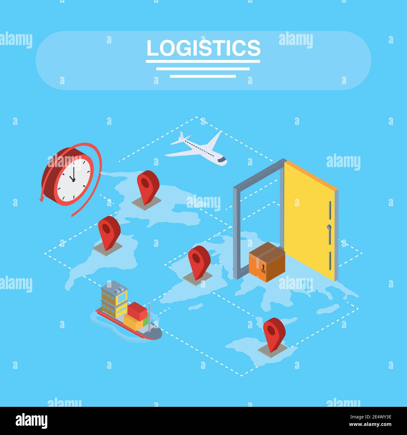 Shipping marks Stock Vector Images Alamy