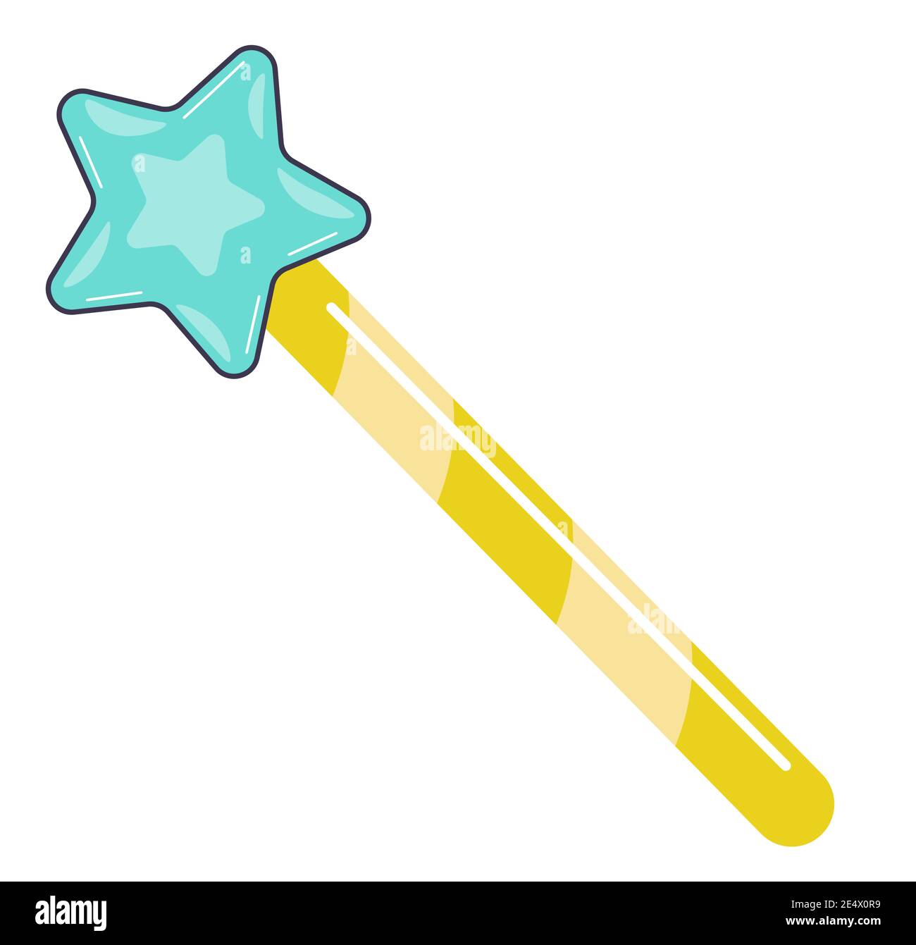 Magic wand with star, cartoon wizards stick vector Stock Vector Image & Art  - Alamy