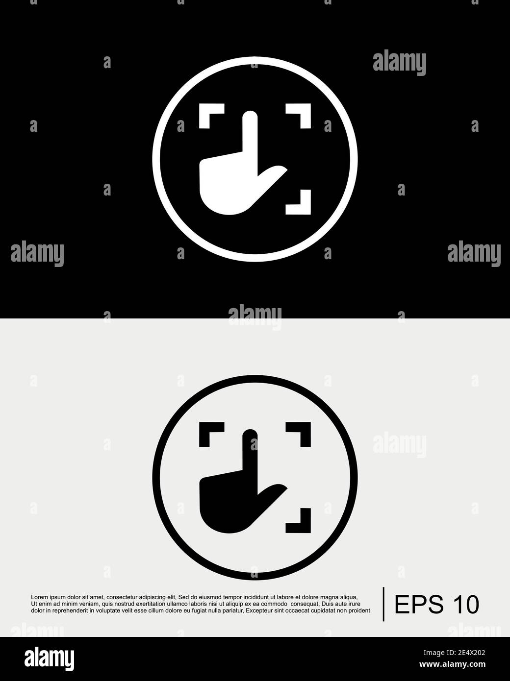 User Input Icon Template Stock Vector