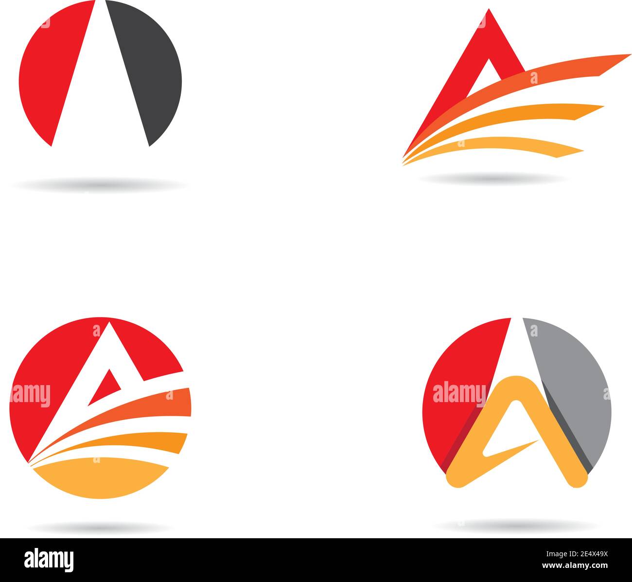 A Letter Logo Business Template Vector icon Stock Vector Image & Art ...