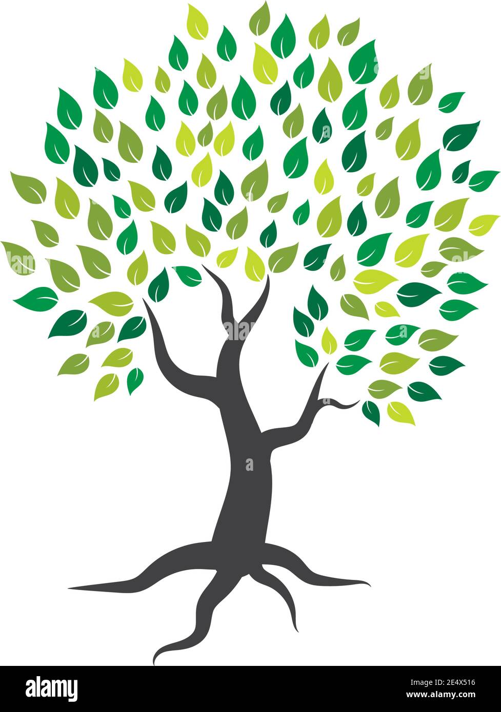 Tree icon logo template vector illustration Stock Vector Image & Art ...
