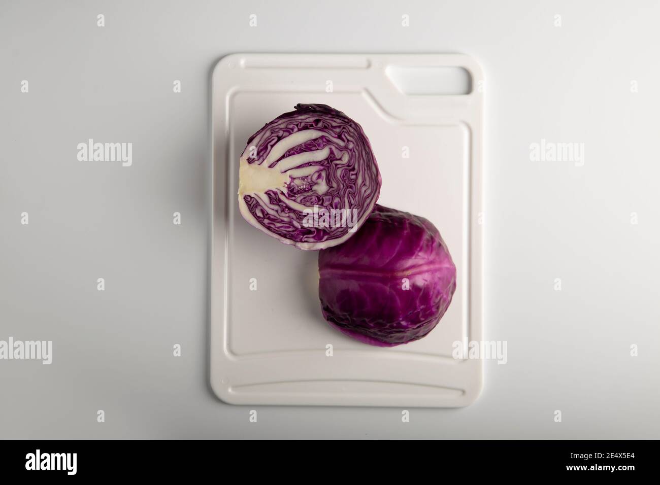 plastic chopping board with Knife Stock Photo Alamy