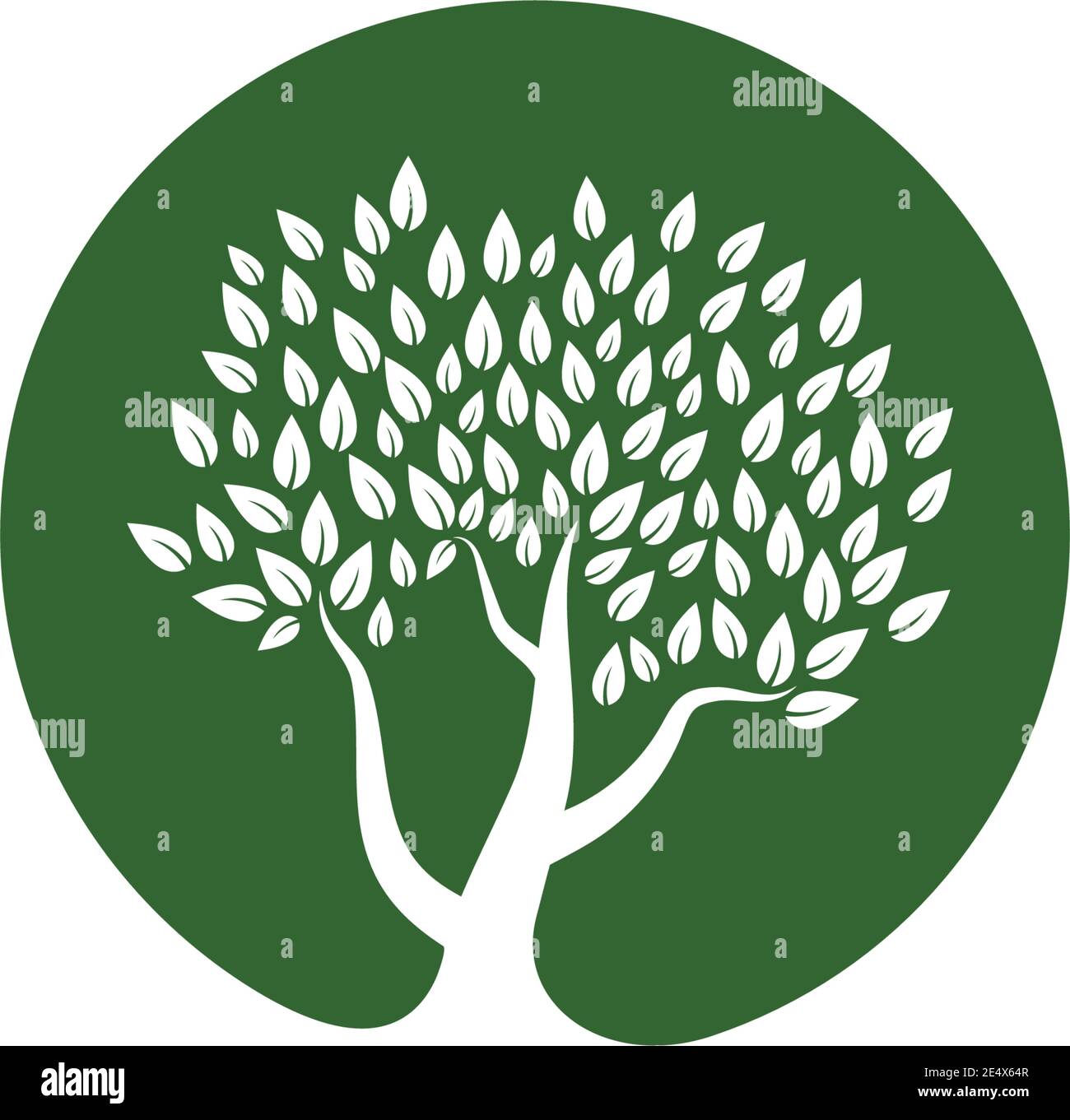 Tree icon logo template vector illustration Stock Vector Image & Art ...