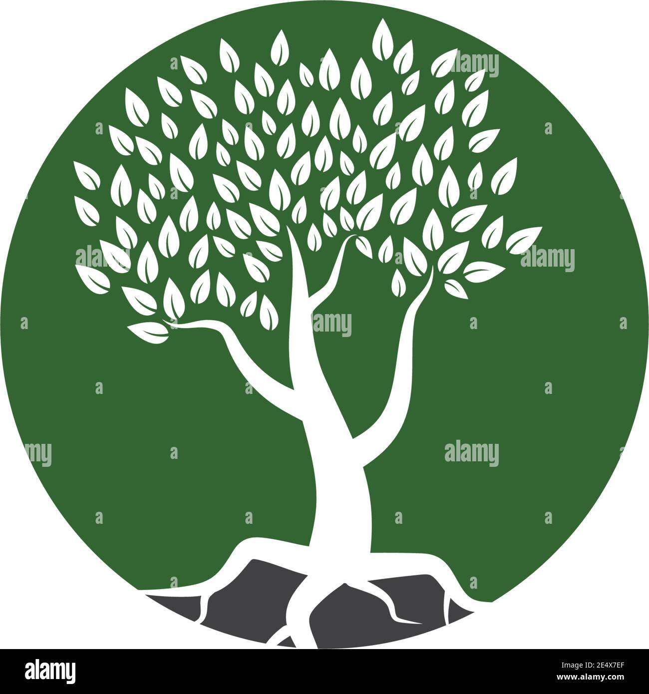 Tree icon logo template vector illustration Stock Vector Image & Art ...