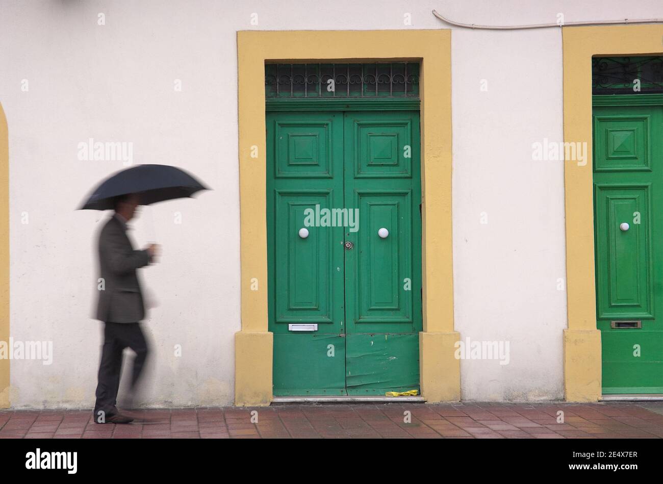 Sliema, Malta - November 29, 2011: intentional motion blur of a man ...